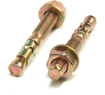 Анкер клиновой 8х105, желтый цинк (5шт)