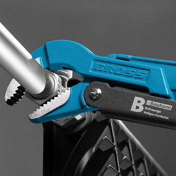 Ключ трубчатый рычажный 1, №1, цельнокованый, CrV, тип "B" Gross Ключ трубчатый рычажный 1, №1, цельнокованый, CrV, тип "B" Gross