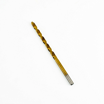 Сверло по металлу Bohrer удлиненное 10,5х121/184 мм HSS-TiN (титан - нитридное покрытие) DIN 340 RN