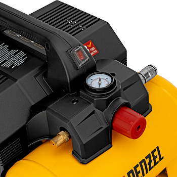 Компрессор  DLS750/6 безмасляный малошумный 750 Вт, 140 л/мин,ресивер 6 л Denzel