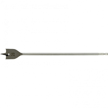 Сверло по дереву перовое удлиненное, 28 х 300 мм, шестигранный хвостовик Matrix