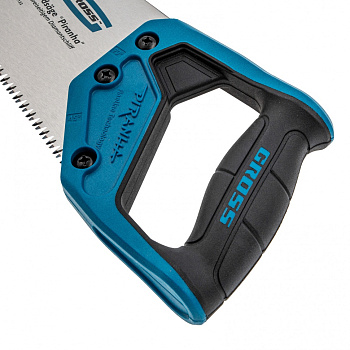 Ножовка по дереву "PIRANHA", 300 мм, 7 TPI, 3D-зуб, двухкомпонентная рукоятка Gross Ножовка по дереву "PIRANHA", 300 мм, 7 TPI, 3D-зуб, двухкомпонентная рукоятка Gross