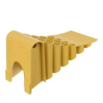 Упор противооткатный для грузового транспорта, ЖЕЛТЫЙ, 35 т, 438х200х205 мм Stels