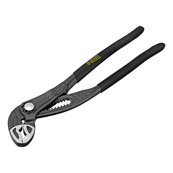 Клещи переставные, кнопочный механизм, обливные рукоятки, 250 мм Denzel Клещи переставные, кнопочный механизм, обливные рукоятки, 250 мм Denzel