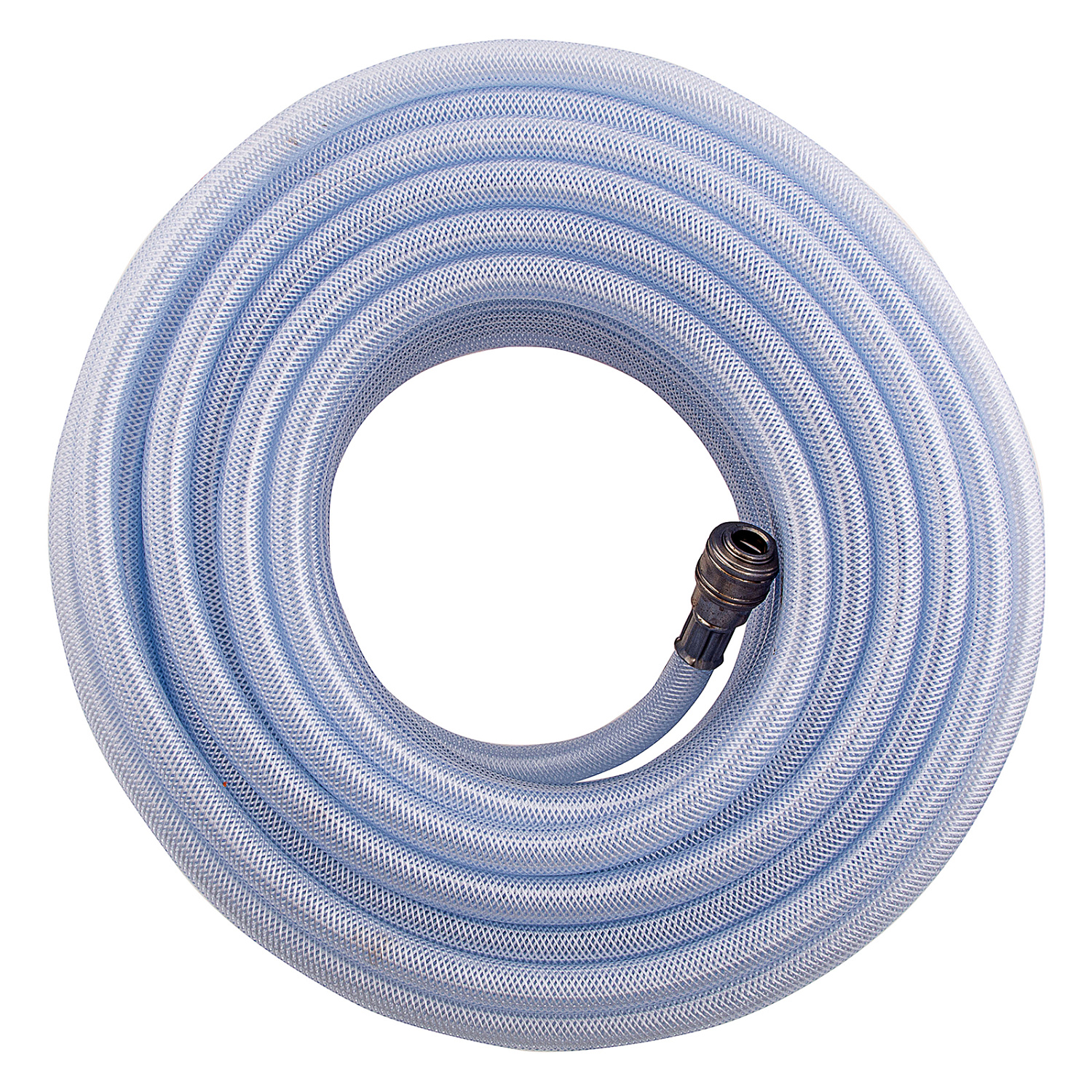 Шланг пневматический ПВХ, 10 x 16 мм, 18 бар, армированный, прозрачный, быстросъемное соединение, 30 м Stels