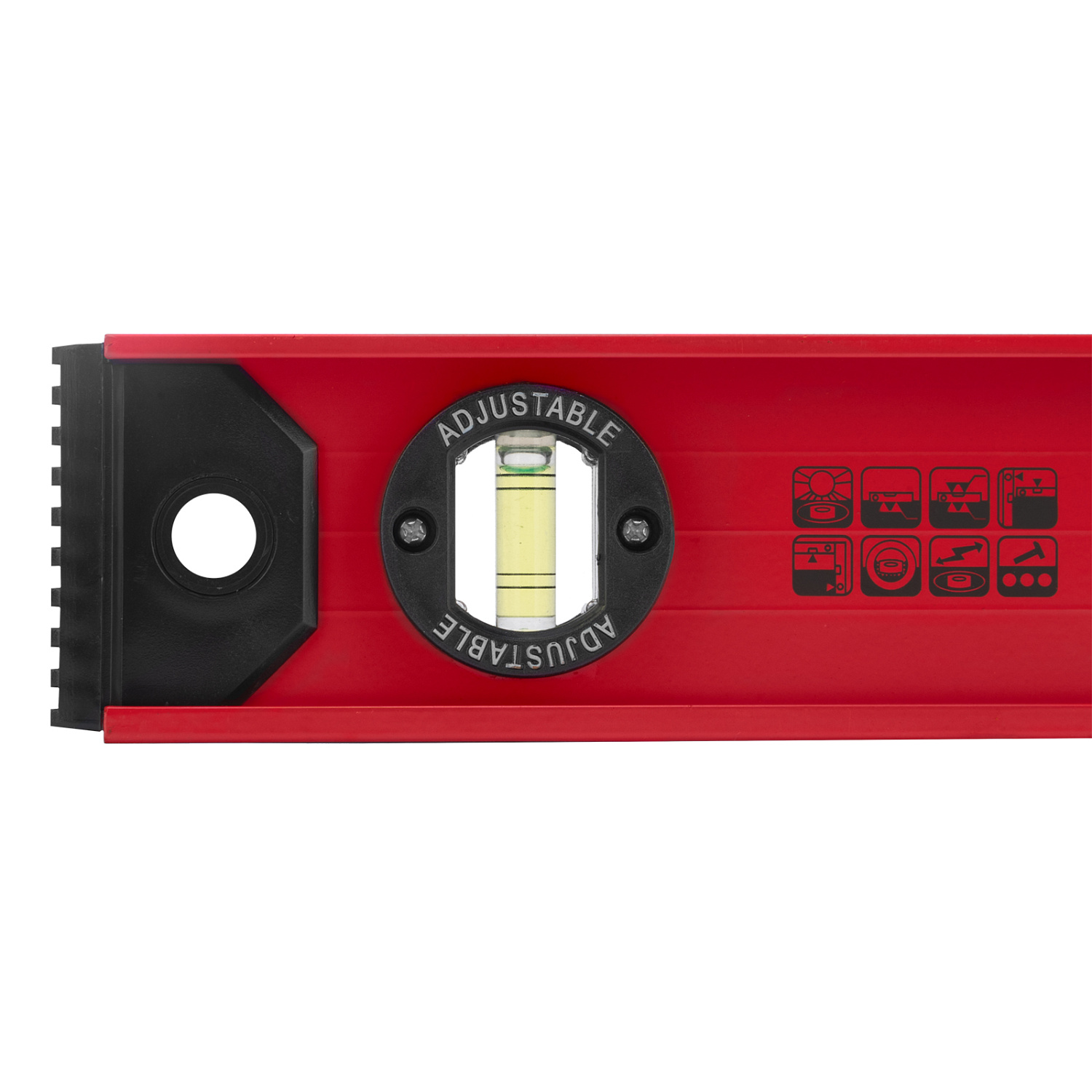 Уровень алюминиевый "Рельс", 600 мм, 3 глазка, усиленный Matrix