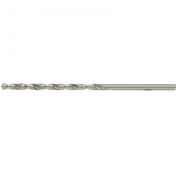 Сверло по металлу, 5 х 132 мм, полированное, удл, HSS, 10 шт, цилиндрический хвостовик Matrix
