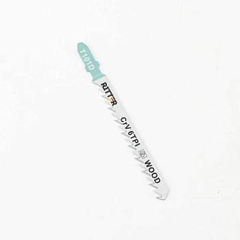 Пилки для лобзиков Ritter Eco по дереву Т101D CrV 100/75мм, шаг 4 мм 6TPi (Прямой чистый рез) (2 шт. в уп.) (200/25/1)