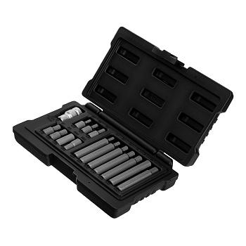 Набор бит HEX, шестигранный хвостовик 1/2'', CrV, 10 мм, 15 предметов Stels Набор бит HEX, шестигранный хвостовик 1/2'', CrV, 10 мм, 15 предметов Stels