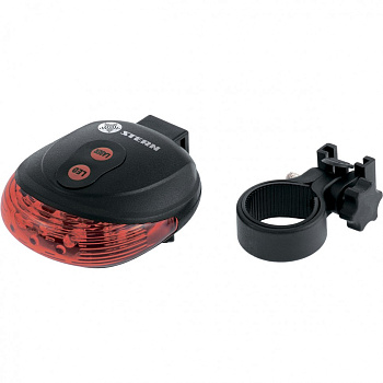 Фонарь велосипедный с лазерным обозначением габаритов, 5 Led + 2 лазера, 2хААА Stern Фонарь велосипедный с лазерным обозначением габаритов, 5 Led + 2 лазера, 2хААА Stern