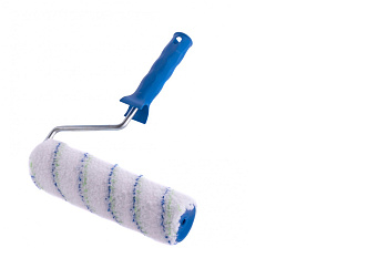 Валик "Водные краски", 250 мм, ворс 12 мм, D - 48 мм, D ручки - 8 мм, полиэстер// Сибртех