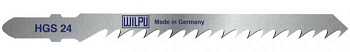 Пилки для лобзиков WILPU НGS 24 DV  (=) дерево, 75мм, 4,0 рез по кривой, 2-сторон.зуб (5шт), поштучно