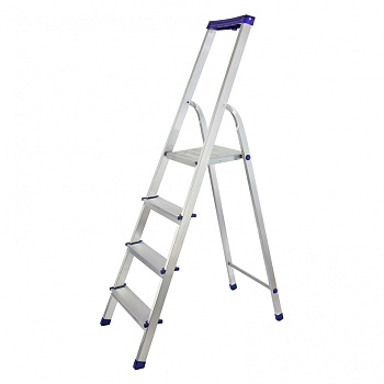 Стремянка алюминиевая с органайзером "Универсал", 4 ступени, Россия, Сибртех
