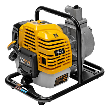 Мотопомпа бензиновая для чистой воды PX-25, 52 см3, 1", 170 л/мин, глуб 8 м, напор 30 м Denzel