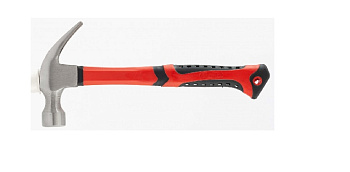 Молоток-гвоздодер, 560 г, боек 32 мм, фибергласовая обрезиненная рукоятка Matrix