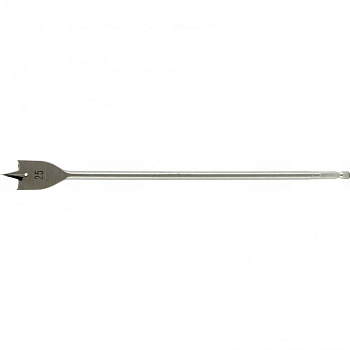 Сверло по дереву перовое удлиненное, 25 х 300 мм, шестигранный хвостовик Matrix