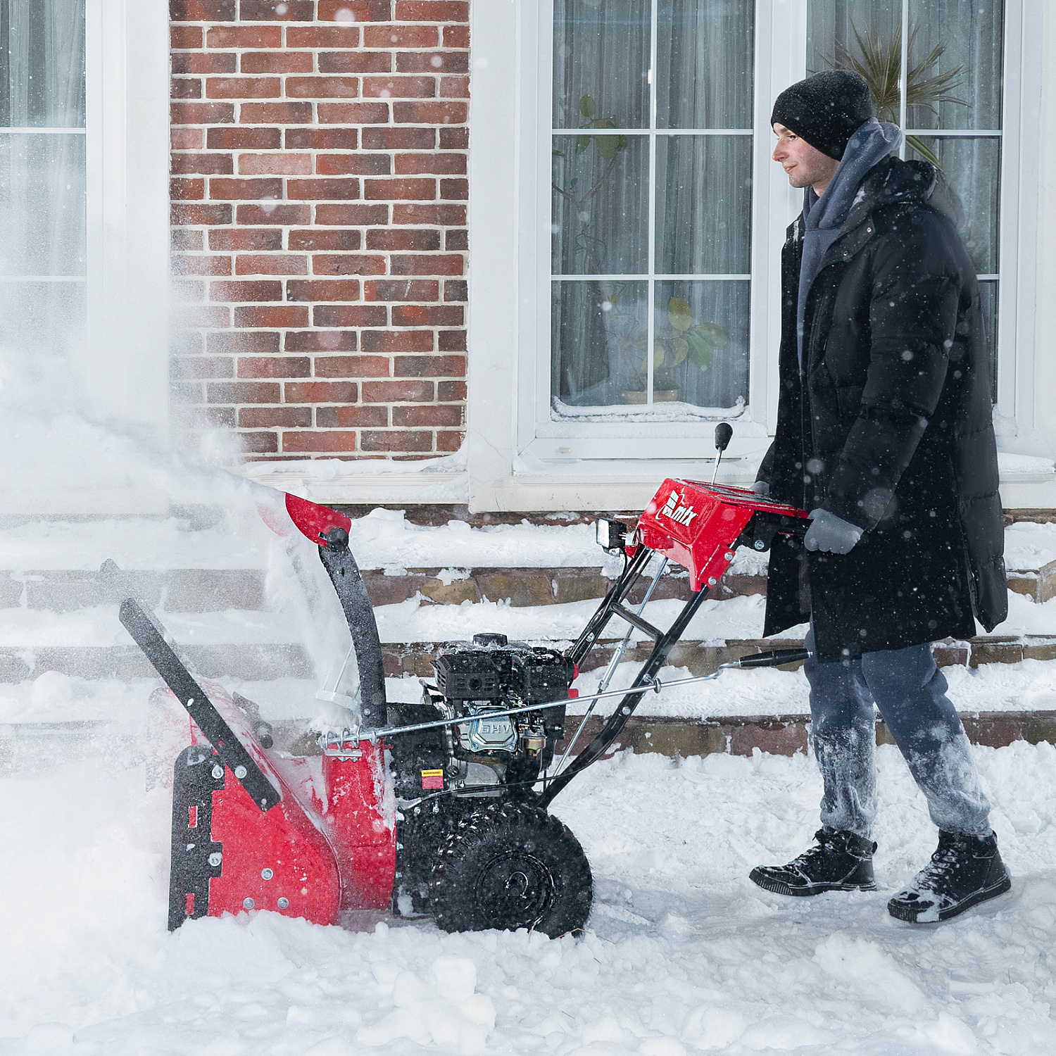 Бензиновая снегоуборочная машина STK 620EL, 212cc, электростарт, фара// MTX