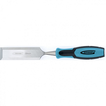 Долото-стамеска Piranha, 38 мм, двухкомпонентная эргономичная рукоятка Gross