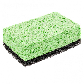 Губка целлюлозная комбинированная для удаления эпоксидной затирки 150x95x50 мм Россия// Сибртех