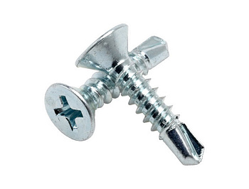 Саморез оконный 3,9х13 сверло, белый цинк (2000 шт)