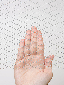 Сетка "Железный слон" ромб 30х12 пер. 0.5х0.8мм 1000х7000 оцинкованная