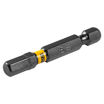 Бита HEX 6х50, сталь S2, шестигранный профиль, 10 шт. Е 6,3 Denzel Бита HEX 6х50, сталь S2, шестигранный профиль, 10 шт. Е 6,3 Denzel