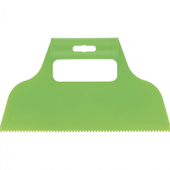 Шпатель для клея, пластмассовый, зубчатый 2х2 мм// Сибртех