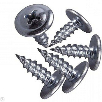 Саморез с прессшайбой острый цинк М4,2х13 (0,495кг~365шт)