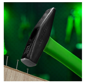 Молоток слесарный, 300 г, фибергласовая обрезиненная рукоятка Сибртех