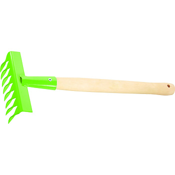 Грабли витые 8-зубые, 160х390 мм, стальные, деревянная рукоятка Palisad