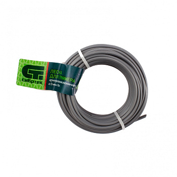 Леска для триммера звезда, армированная алюминием, 3.0 мм х 10 м, Россия Сибртех