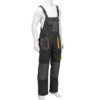 Полукомбинезон профессиональный рабочий, 65% полиэстер 35% хлопок, XL Denzel