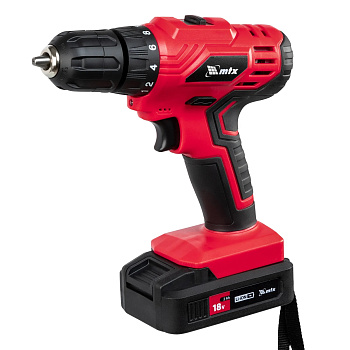 Дрель-шуруповерт аккумуляторная MCDL-18-02, Li-Ion, 18 В, 2 акк.// MTX