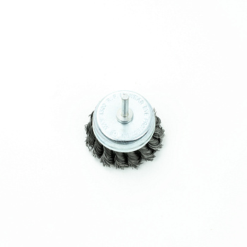 Кордщетка Bohrer чашеобразная витая жесткая  75 мм (толщ. проволоки 0,5 мм) для УШМ (60/1)