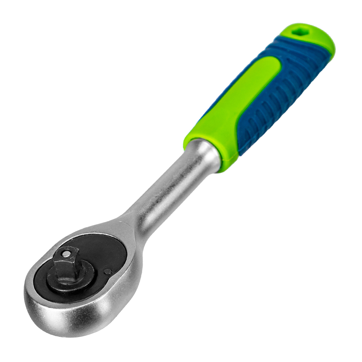 Ключ-трещотка 1/4", 45 зубьев, с быстрым сбросом, матовый хром Сибртех