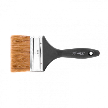 Кисть плоская "Евро" 4", натуральная щетина, пластмассовая ручка// MTX