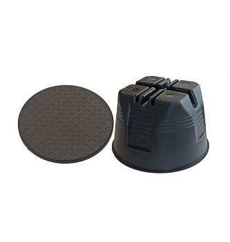 Держатель 72 мм проводника круглого 8-10 мм для плоской мембранной кровли, пластик с бетоном