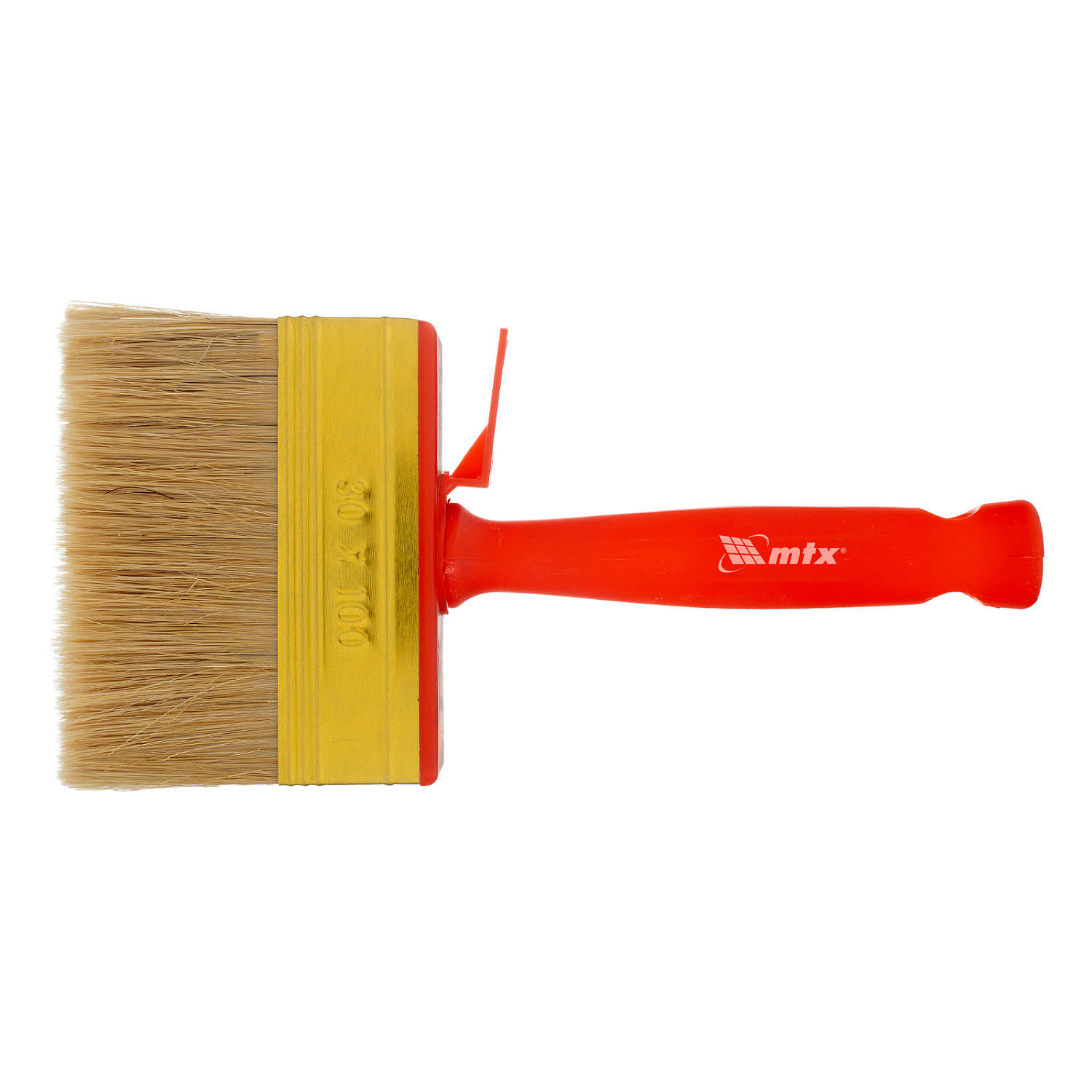 Кисть-ракля, 30 х 100 мм, натур. щетина, пластмас. корпус, пластмас. ручка// MTX