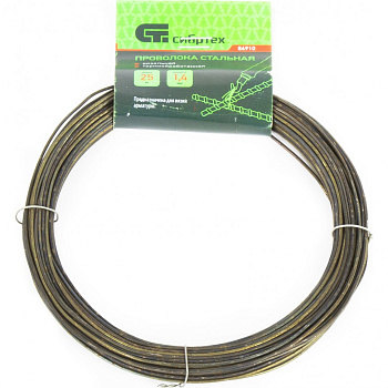 Проволока стальная 25 м, вязальная, термообработанная 1,4 мм // Сибртех Проволока стальная 25 м, вязальная, термообработанная 1,4 мм // Сибртех