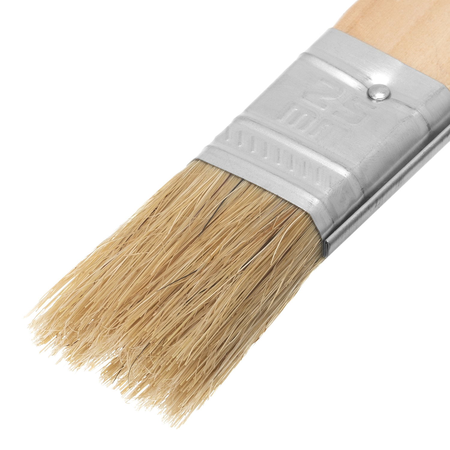 Кисть плоская "Стандарт" 1" (25 мм), натуральная щетина, деревянная ручка// MTX