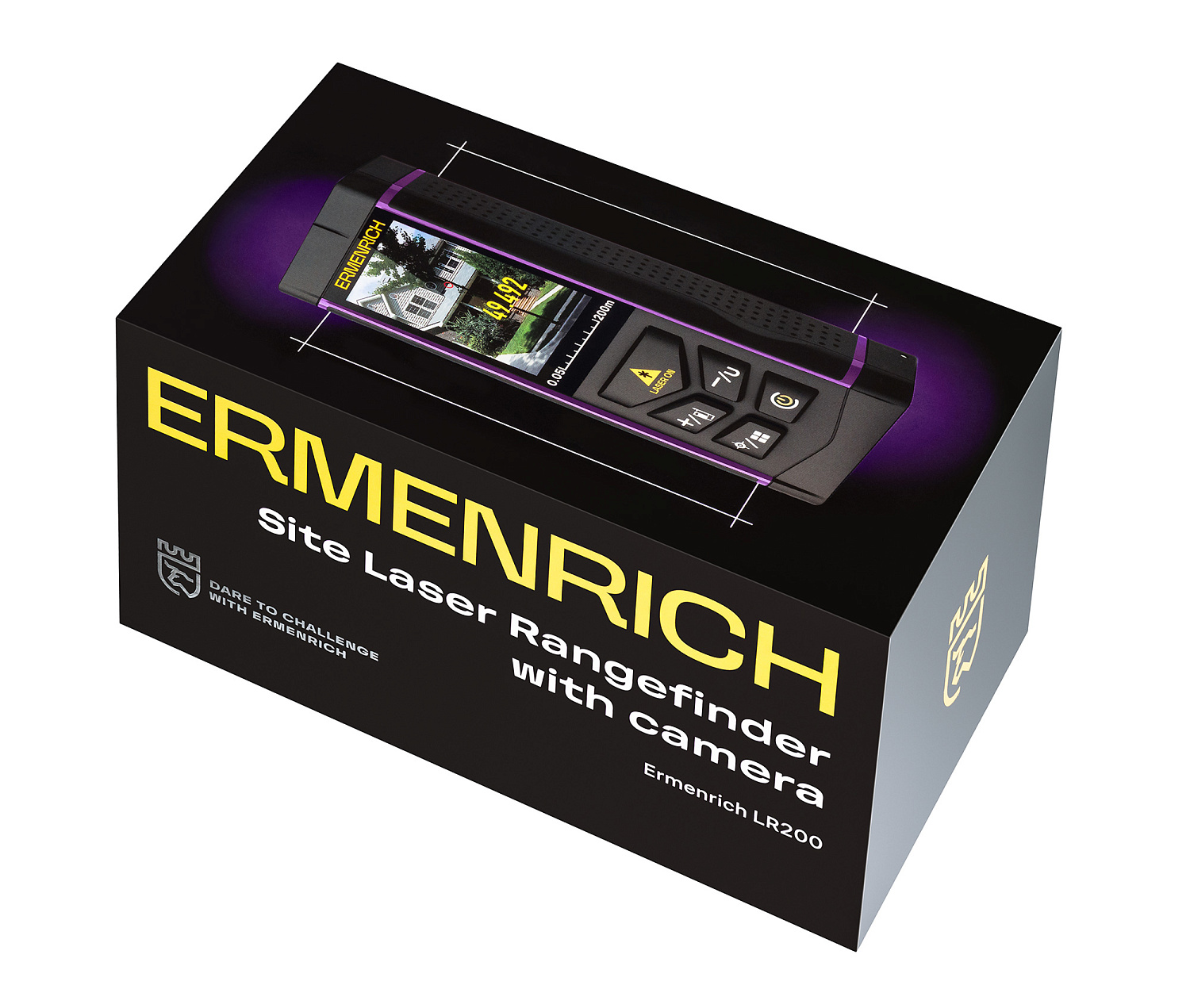 Лазерный строительный дальномер Ermenrich PRO LR200, с камерой