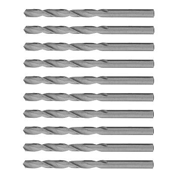 Сверло по металлу, 6 мм, полированное, HSS, 10 шт, цилиндрический хвостовик Matrix