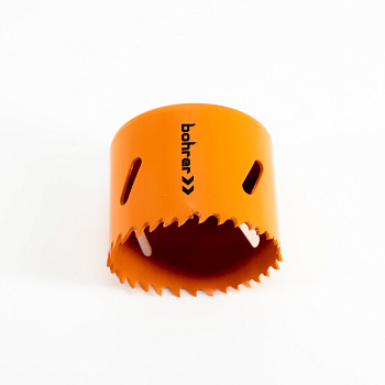 Коронка биметаллическая Bohrer 57 мм (сталь HSS M42) (сталь/дер/алюм/пласт) (блистер)