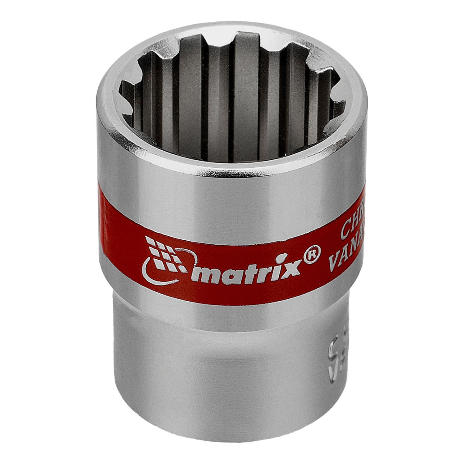 Набор универсальных торцевых головок 1/4", Spline, CrV, 4-13мм, 10 штук Matrix