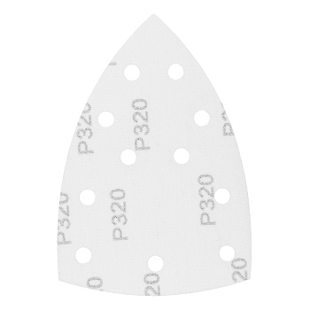 Треугольник абразивный на ворc. подложке под "липучку", перф., P 320, 150х150х100 мм, 5 шт. Denzel