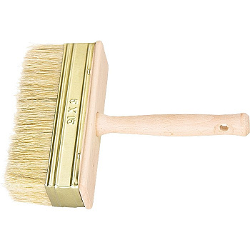 Кисть-ракля, 30 х 70 мм, натуральная щетина, деревянный корпус, деревянная ручка// Россия