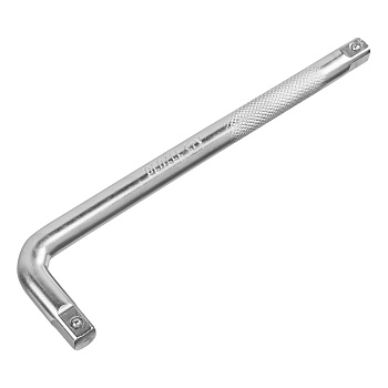 Вороток Г-образный, 250*50 мм, квадрат 1/2", CrV, матовый хром Denzel Вороток Г-образный, 250*50 мм, квадрат 1/2", CrV, матовый хром Denzel