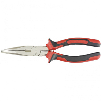 Длинногубцы изогнутые Nickel, 200 мм, никелированные, двухкомпонентные рукоятки Matrix Длинногубцы изогнутые Nickel, 200 мм, никелированные, двухкомпонентные рукоятки Matrix