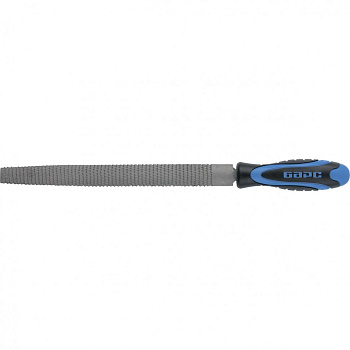 Рашпиль полукруглый 250 мм, двухкомпонентная рукоятка Барс