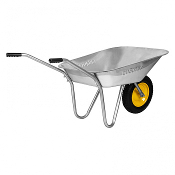 Тачка садовая, грузоподъемность 90 кг, оцинк. рама, объем 65 л// Сибртех